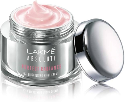 Picture of 50 gm Lakme Absolute perfect radiance  brightening night cream Indian product used for male female