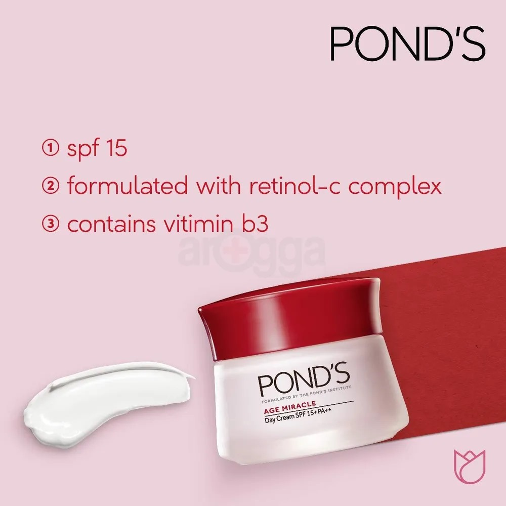Picture of 12 gm Ponds Age Miracle Day cream SFP15 PA++ indian product used for male female