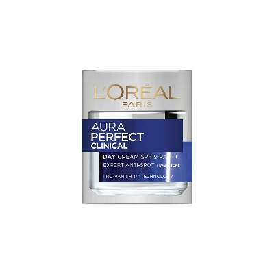 Picture of 50 ml Loreal paris Aura perfect clinical day cream International Thailand product used for male female
