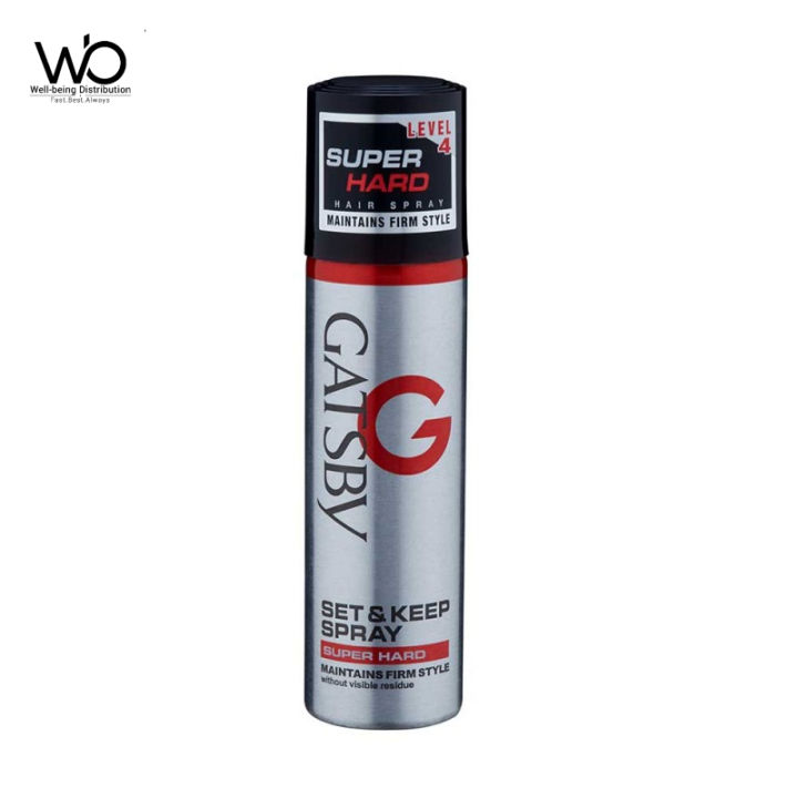 Picture of 66 ml Gatsby super hard level 4 hair spray International UAE product used for male female