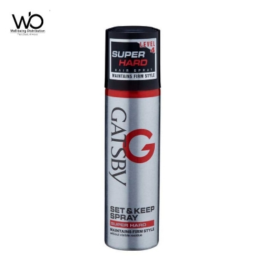 Picture of 66 ml Gatsby super hard level 4 hair spray International UAE product used for male female