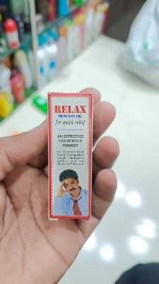 Picture of 3 ml Relax mentho oil for quick relief Indian product
