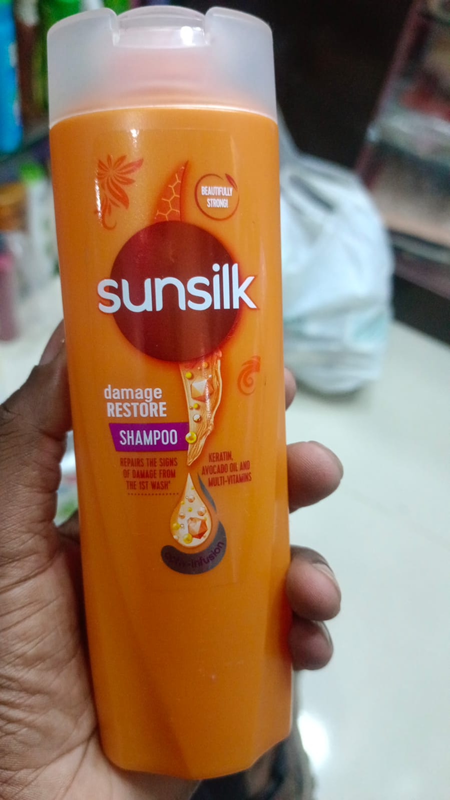 Picture of 300 ml Sunsilk damage restore shampoo International Thailand product used for male female