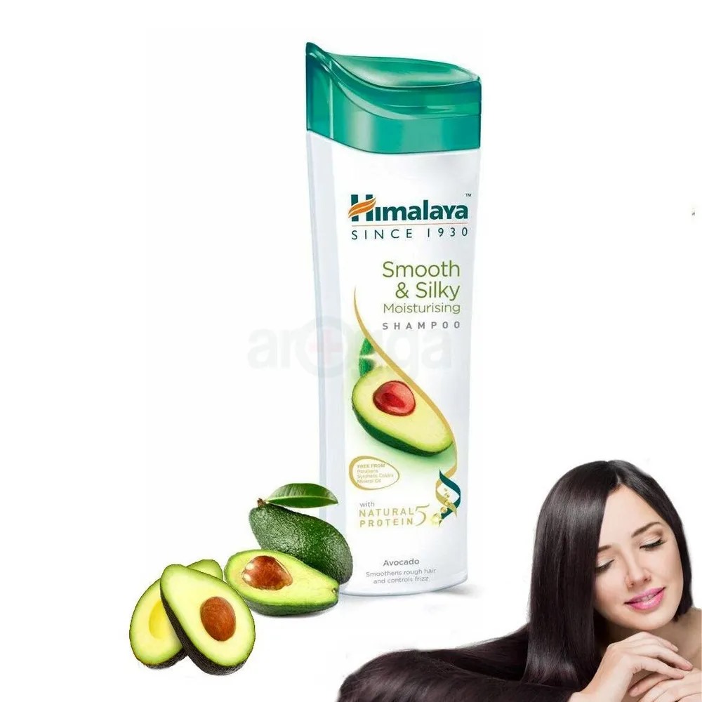 Picture of 400 ml Hima laya Smooth & Silky shampoo International UAE product used for male female