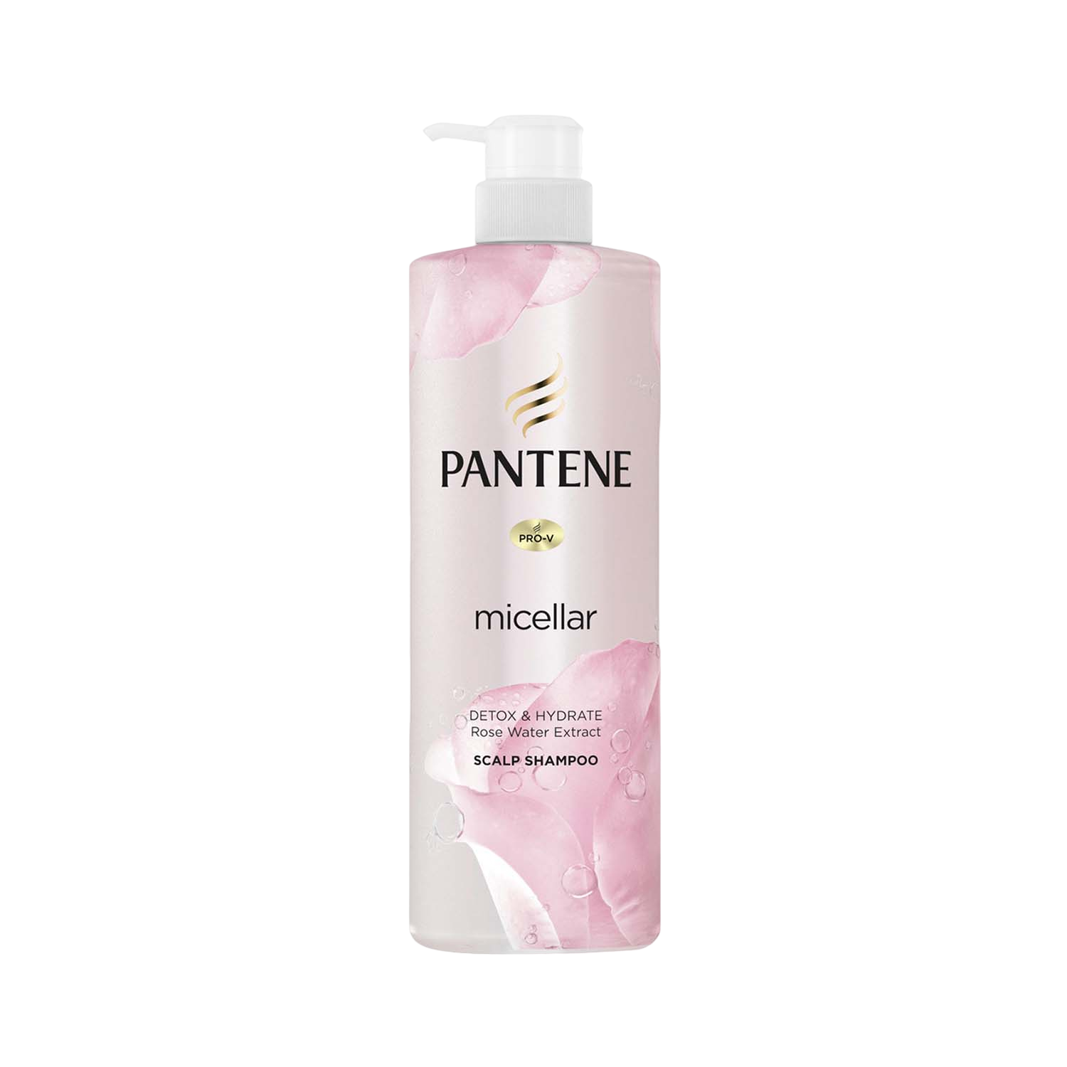 Picture of 530 ml Pan tene micellar Detox & Hydrate Rose Water Extract Scalp Shampoo International Thailand product used for male/ female