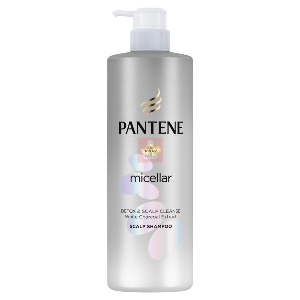 Picture of 530 ml Pant ene micellar Detox & Scalp Cleanse White Charcoal Extract Extract Scalp Shampoo International Thailand product used for male/ female