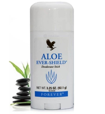 Picture of 92.1 gm Forever Aloe Ever Shield deodorant stick International USA product used for male female Picture of 92.1 gm Forever Aloe Ever Shield deodorant stick International USA product used for male female
