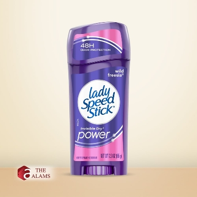 Picture of 65 gm Wild freesia lady speed stick invisible dry power deodorant International USA product used for female Picture of 65 gm Wild freesia lady speed stick invisible dry power deodorant International USA product used for female