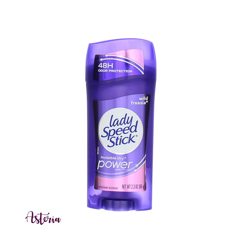 Picture of 65 gm Wild freesia lady speed stick invisible dry power deodorant International USA product used for female Picture of 65 gm Wild freesia lady speed stick invisible dry power deodorant International USA product used for female