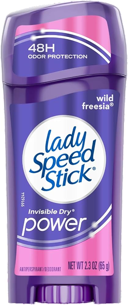 Picture of 65 gm Wild freesia lady speed stick invisible dry power deodorant International USA product used for female Picture of 65 gm Wild freesia lady speed stick invisible dry power deodorant International USA product used for female