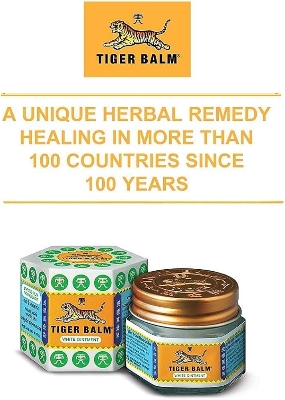Picture of International Singapore product Tiger Balm White Oniment For headache Cold & Body pain used for male/female - 19.4 gm