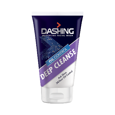 Picture of 100 gm Dashing oil control Deep Cleanse Masculine Facial wash International Malaysian product used for male