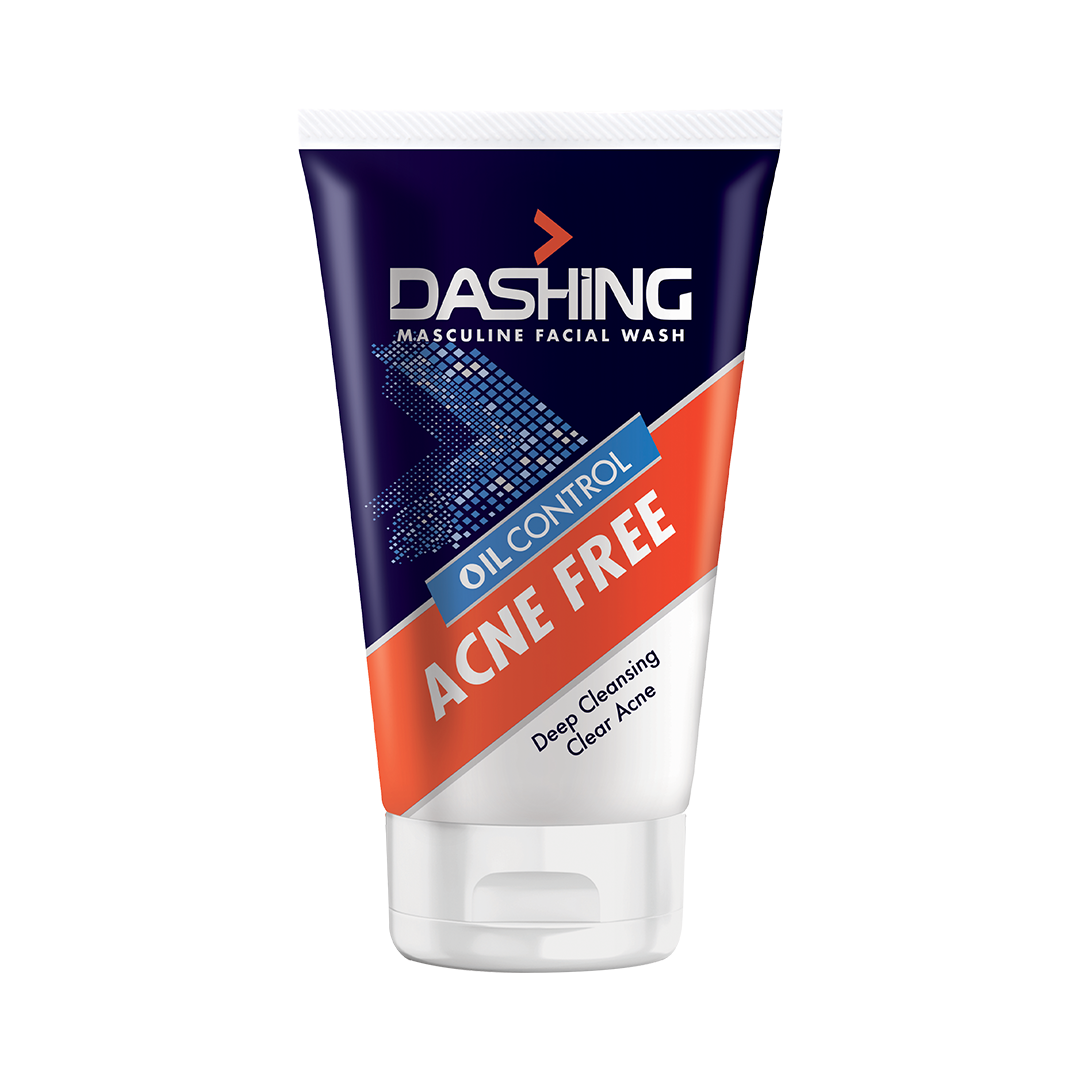 Picture of 100 gm Dashing oil control Acne free Facial wash International Malaysian product used for male