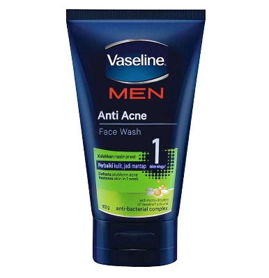 Picture of 100 gm Vaseline Men Anti Acne face wash International European product used for male