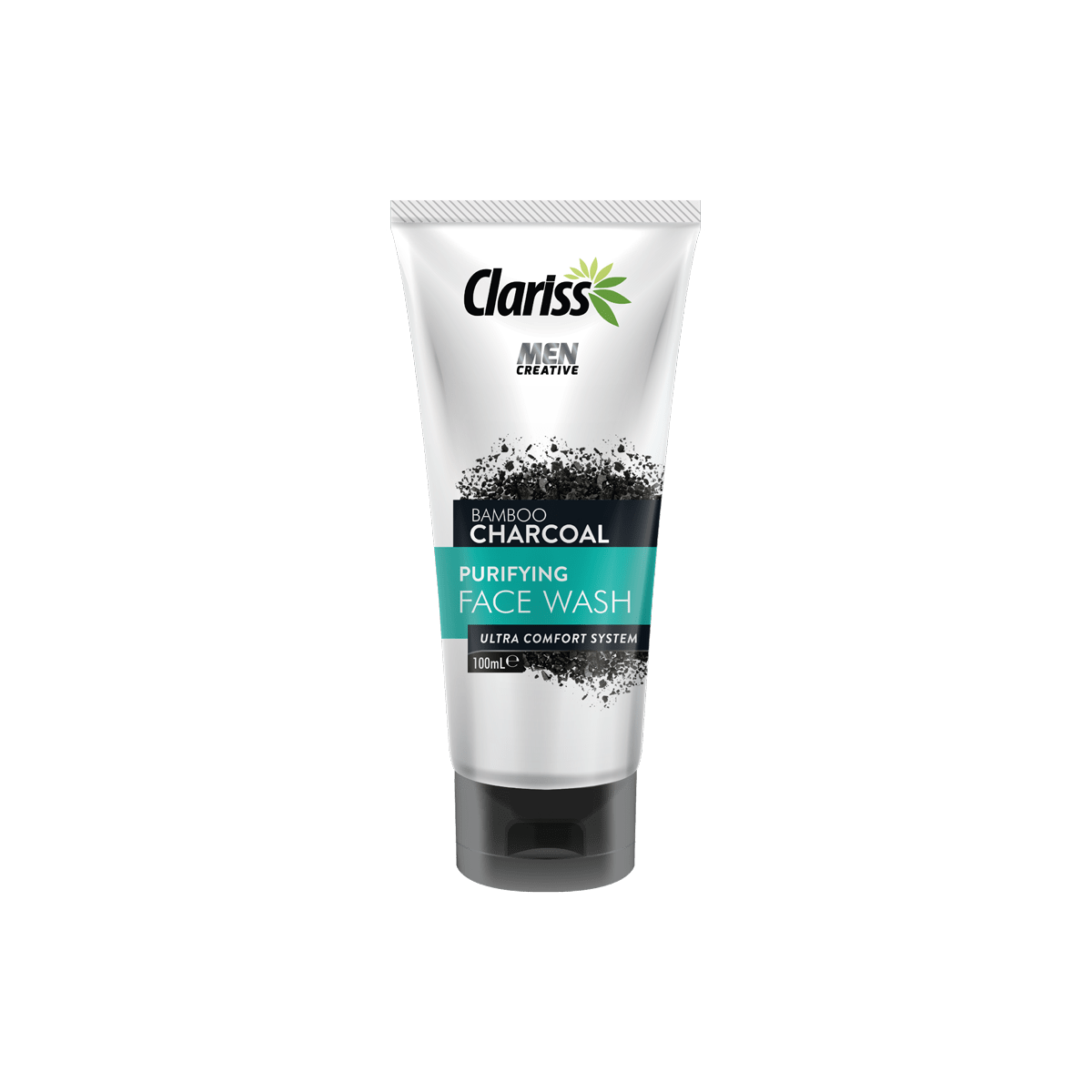Picture of 100 ml Clariss Men creative Bamboo Charcoal Purifying face wash International UAE product used for male