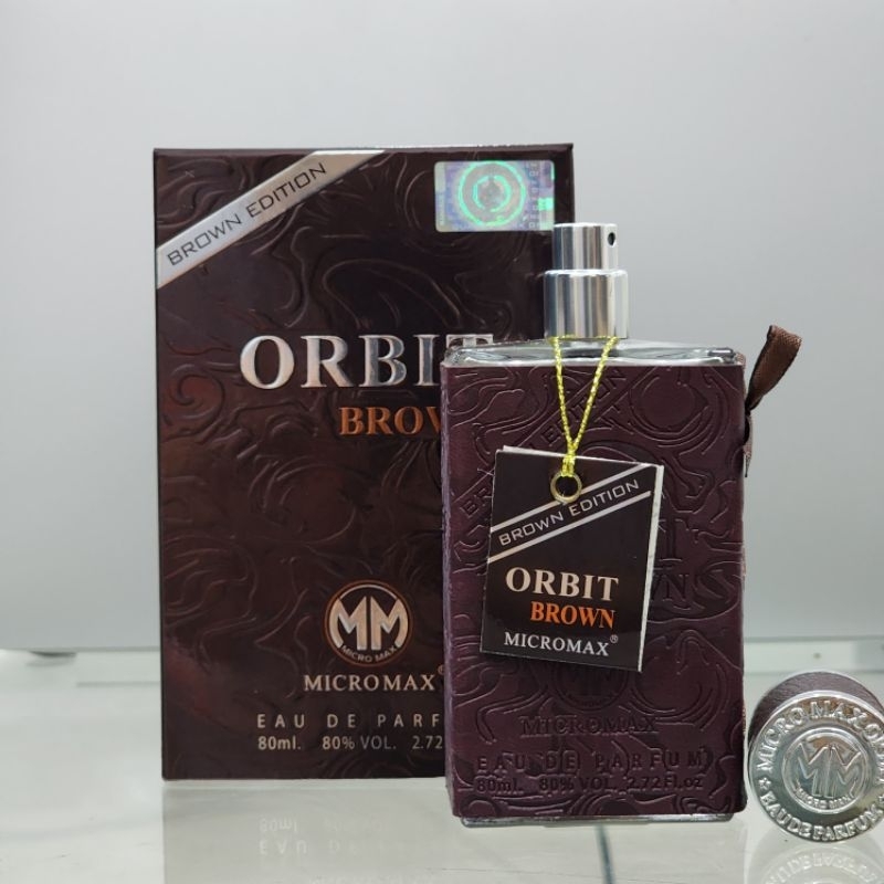 Picture of 80 ml Micro max Orbit Brown Body perfume International UAE product used for male Picture of 80 ml Micro max Orbit Brown Body perfume International UAE product used for male