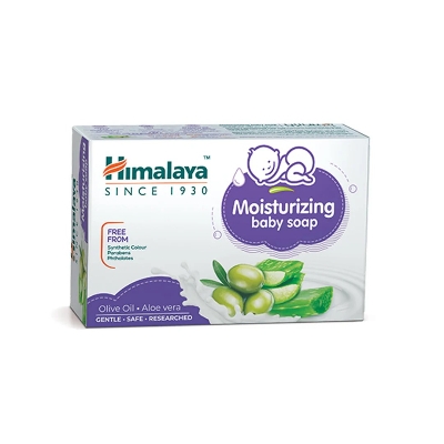 Picture of 125 gm Himalaya Moisturizing soap International UAE product used for baby