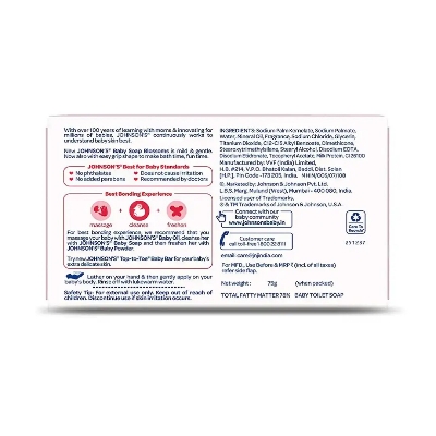 Picture of 75 gm Jhonson's blossoms baby soap International Thailand product used for baby