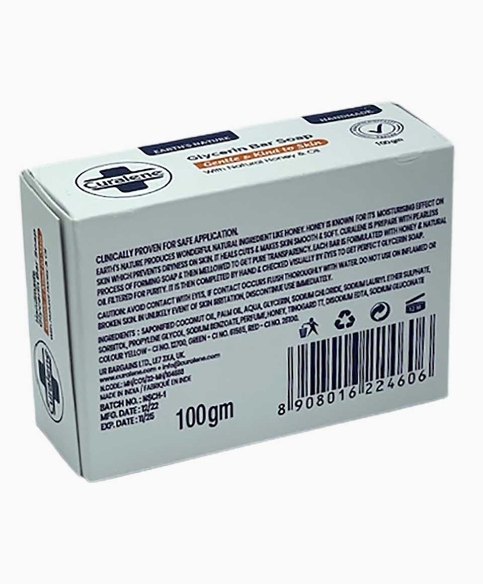 Picture of 100 gm Curalene Glycerin bar Soap Indian product used for male female