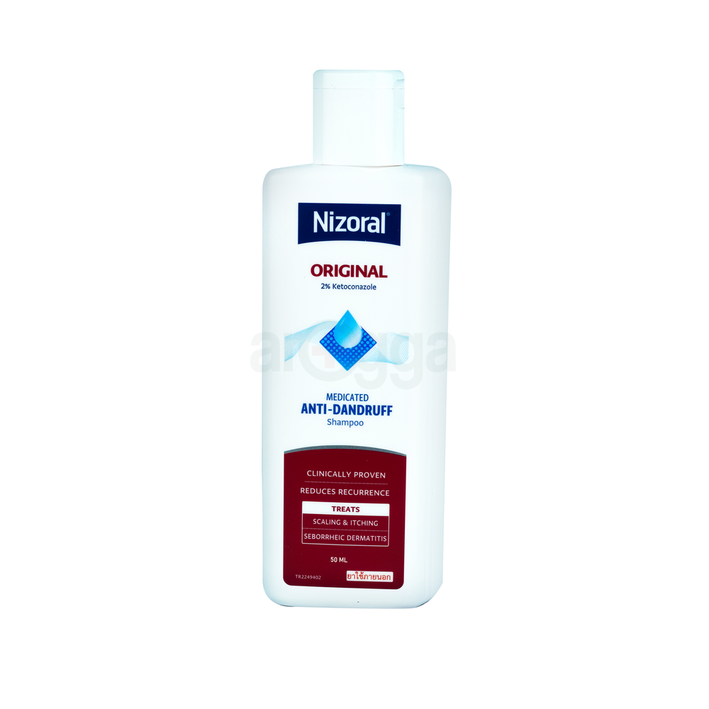 Picture of 50 ml Nizoral Medicated Anti - Dandruff shampoo International Thailand product used for male female