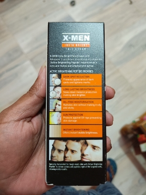 Picture of 30 gm X - MEN Insta Bright cream Indian product used for male