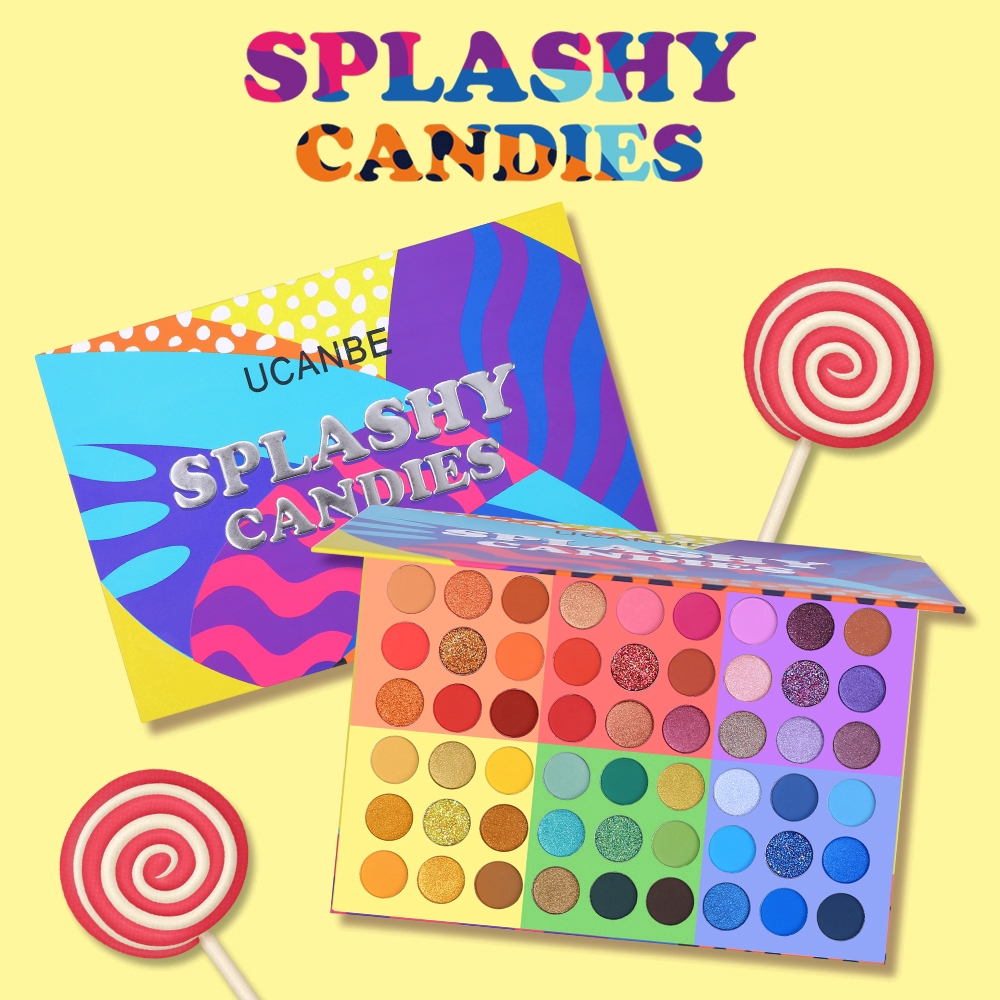 Picture of International PRC product make up item UCANBE 54 Colors Splashy Candies Eyeshadow Palette - 1 set