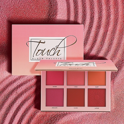 Picture of International PRC prduct face care item 6 color Imagic Touch blush palette - 1 set