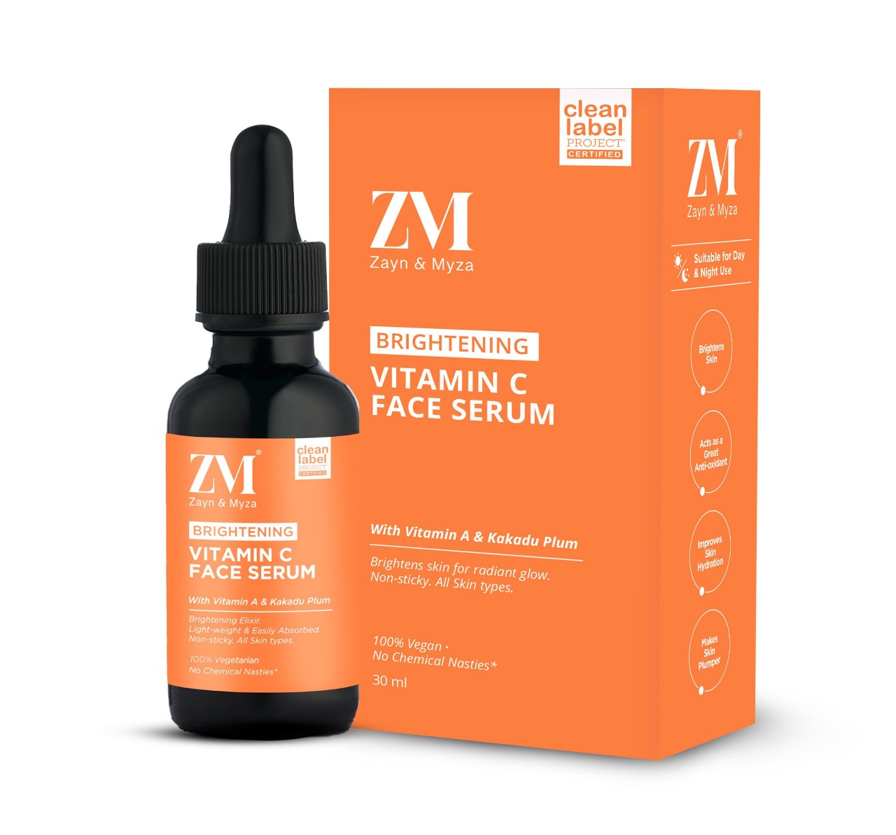 Picture of International Indian products ZM ( Zayn & Myza ) Brightening Vitamin C face serum- 30 ml