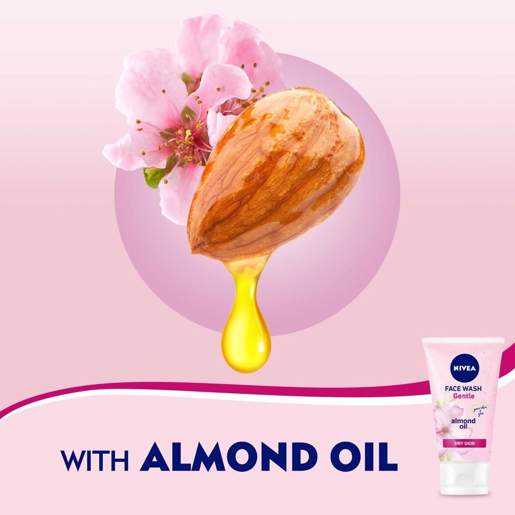 Picture of International Poland products Nivea face wash Gentle ( Almond oil ) used for male / Female - 150 ml