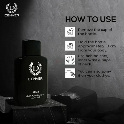 Picture of International Indian product Body perfume party scent Denver Arch Used for male - 100 ml Picture of International Indian product Body perfume party scent Denver Arch Used for male - 100 ml