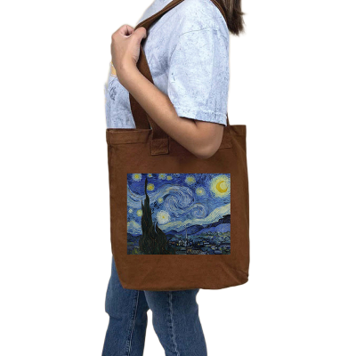 Picture of Canvas Tote Bag/Fashionable Top Handle Bag Brown Color with Zipper for girls For University/College/Trendy Fashionable Women
