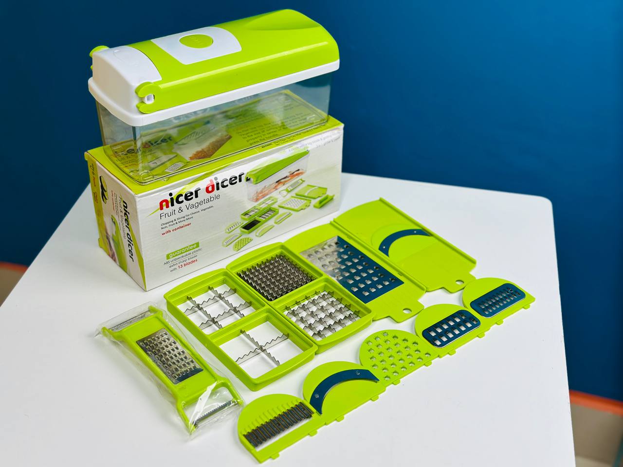 Picture of Nicer Dicer 15 In 1 Vegetable And Fruit Chopper With Stainless Steel Blades