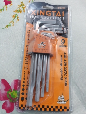 Picture of Allen L Wrench Hex Key 9 & Torx Keys Wrenches Hex Sets with Storage Hinged Cases for Home Maintenance DIY Industry