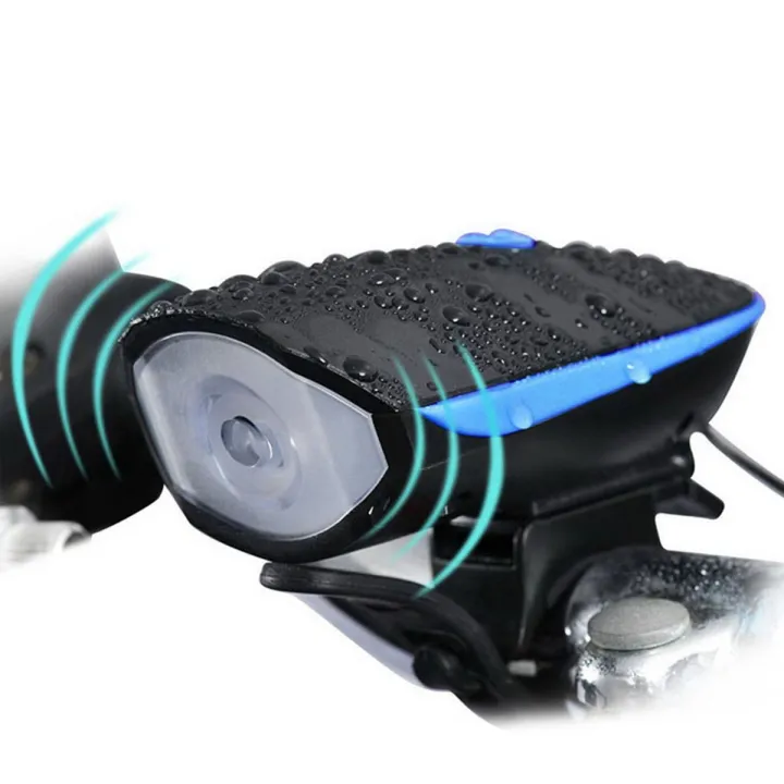 Picture of Waterproof Rechargeable 2-In-1 Bicycle Bike Light And Horn - Safety Essential For Cyclists In Various Colors