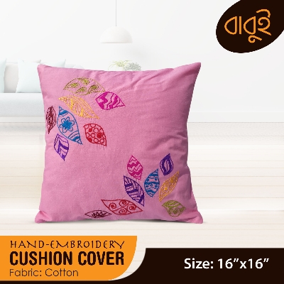 Picture of Hand-Embroidery (16"x16") Cushion Cover.