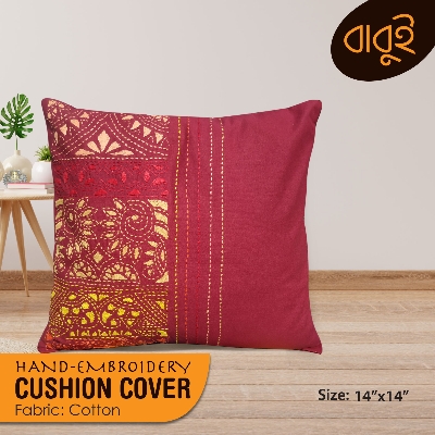 Picture of Decorative art hand embroidery (14"x14") cushion cover