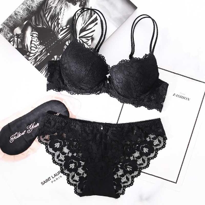 Picture of Comfortable foam net Bra and Panty  Lingeria Set For Women