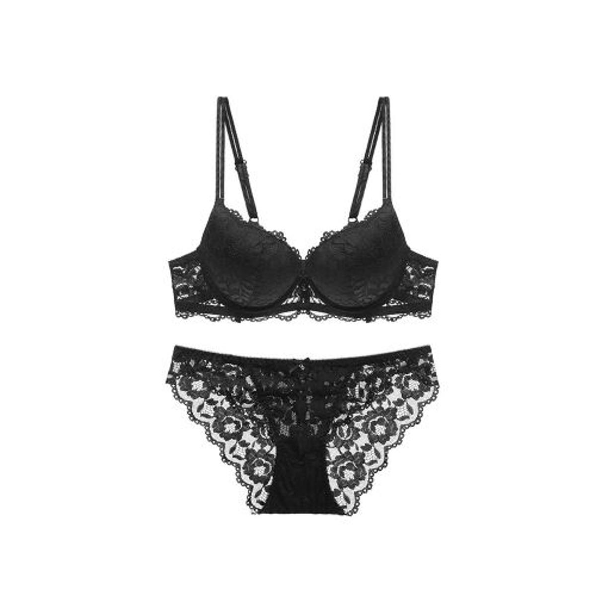 Picture of Comfortable foam net Bra and Panty  Lingeria Set For Women
