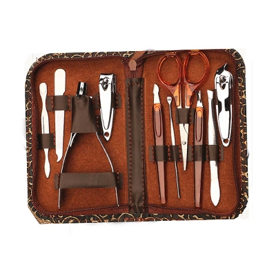Picture of Nail cutter set/Manicure Pedicure Set Nail Clippers - 10 Piece Stainless Steel Manicure Kit - tools for Nail Cutter