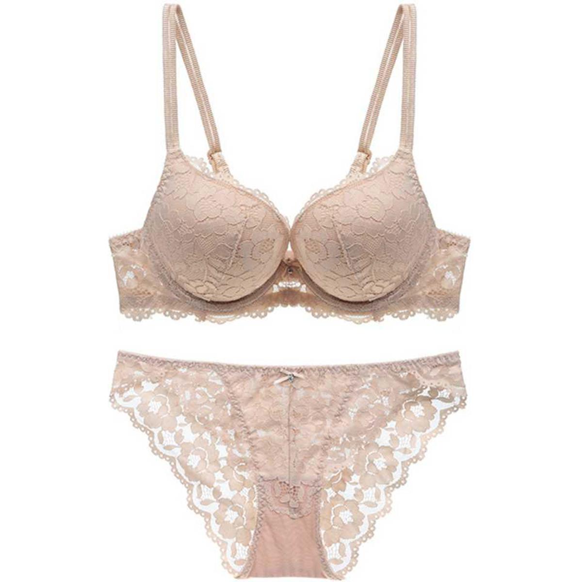 Picture of Comfortable foam net Bra and Panty  Lingeria Set For Women