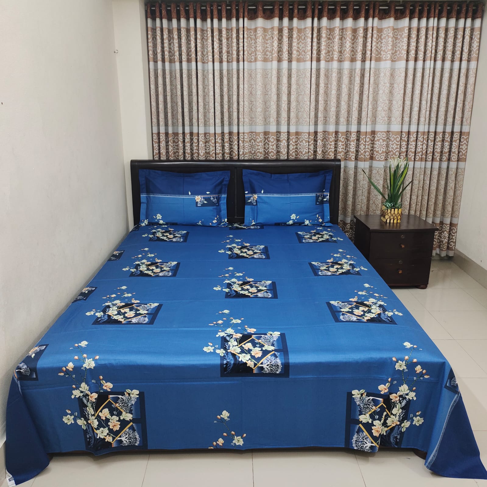 Picture of  Digital Print Bedsheet with two pillow covers