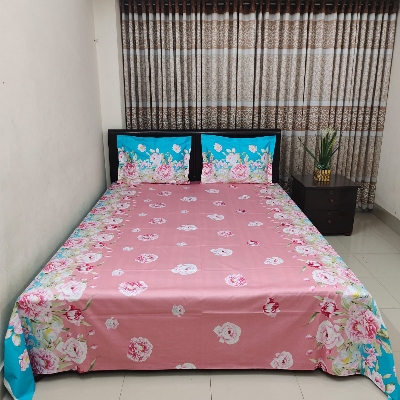 Picture of  Digital Print Bedsheet with two pillow covers