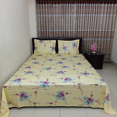 Picture of King Size Bedsheet With Two Pillow Covers
