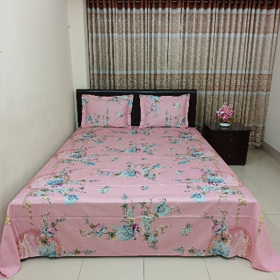 Picture of King Size Bedsheet With Two Pillow Covers