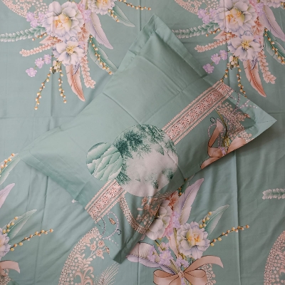 Picture of King Size Bedsheet with two pillow covers