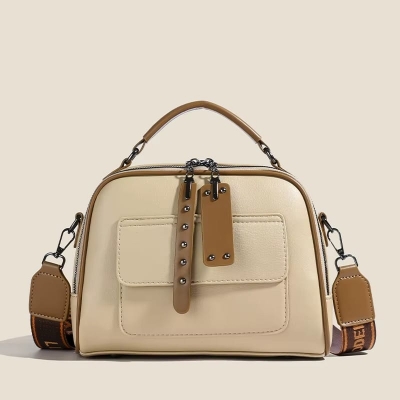 Picture of High end ladies’ handbag multi-layer large capacity commuting bag(Cream)