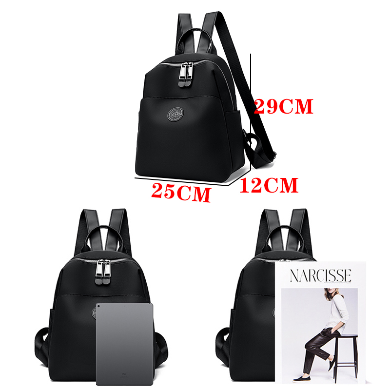 Picture of 2025 New Hot Women’s Backpacks Designer High Quality Soft Nylon Simple Fashion Bag(Black)