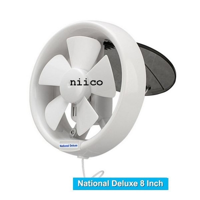 Picture of National Deluxe Heavy Duty Round Glass Window Exhaust Fan 8 Inch
