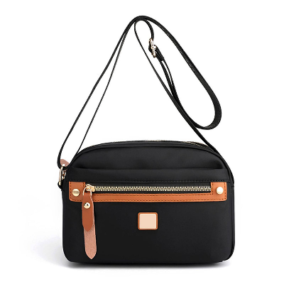 Picture of Nylon Fashion Cross-body Bag Lightweight Portable Shoulder Bag(black color)