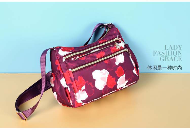 Picture of ( Light Maroon colour ) Korean sports travel shoulder bag